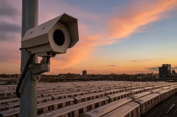 SightLogix SightSensor TC thermal camera at a rail yard